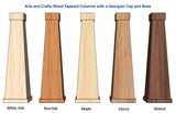 Arts and Crafts Wood Tapered Columns- with Box Cap and Base.jpg