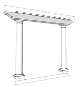 Entry arbor with round columns 12ft wide.jpg