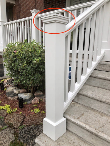 Newel Post with Trex Railing and PVC Column Wraps_1.jpeg
