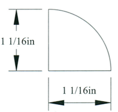 Flexible 1-1/16" Quarter Round