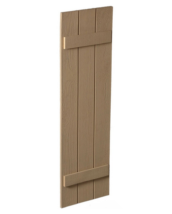 18" Board and Batten Fypon Shutter (Pair)