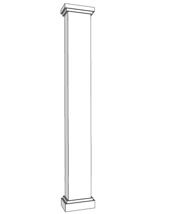 Column Covers Two Part PVC Column Wraps - Column Covers - Post Covers – Elite Trimworks Corp.