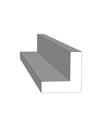 4" PVC Outside Corner with Flat Edges