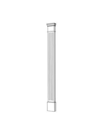5" PVC Pilaster