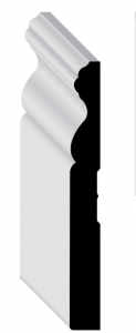 Premium Colonial 5 9/16", x ⅝" MDF Baseboard 12ft