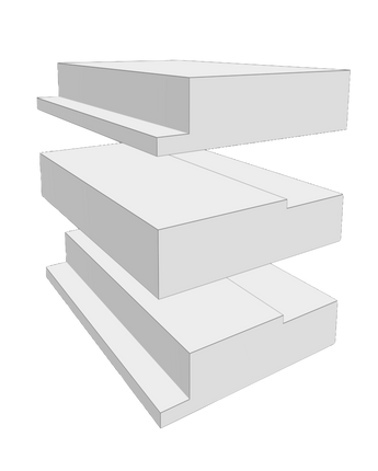 5/4 x 6 Notched Trimboard