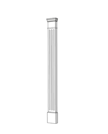 6" PVC Pilaster