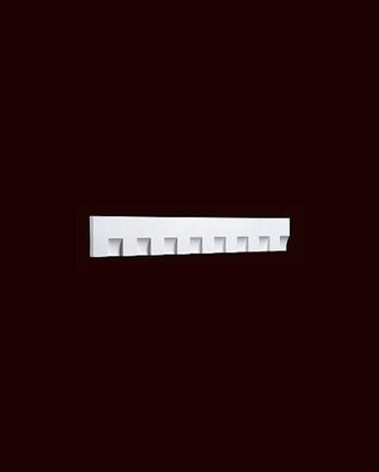 6 " Polyurethane Dentil Fascia Exterior Moulding 12ft