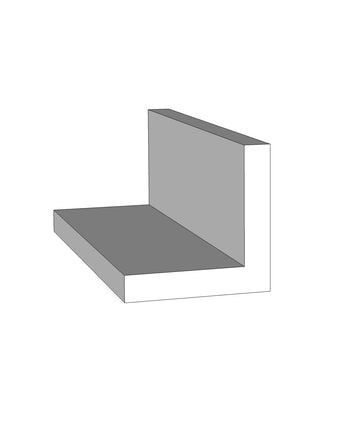 6" PVC Outside Corner with Flat Edges