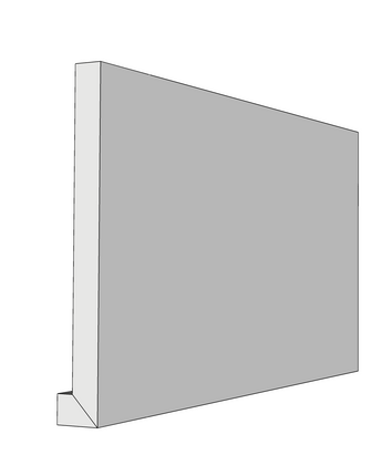 8" PVC Fascia Board