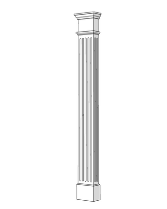 8" PVC Pilaster