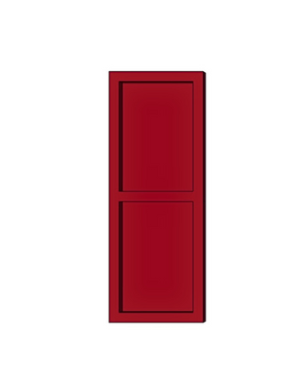 Premier Flat Paneled Shutters - PVC (Pair)- Two Equal Panels