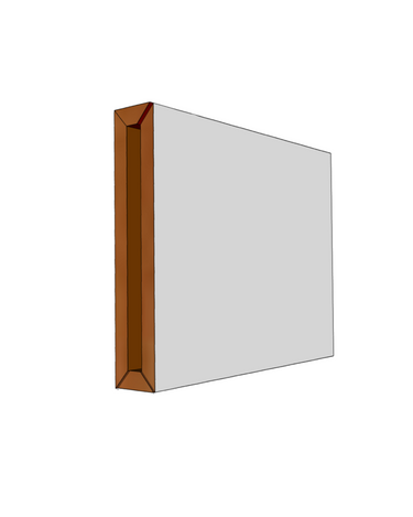 10-inch decorative MDF wood rafter beam made from four raw MDF panels with shiplap ends, shipped flat-packed for easy on-site assembly, ideal for exposed ceiling trusses and modern farmhouse interiors