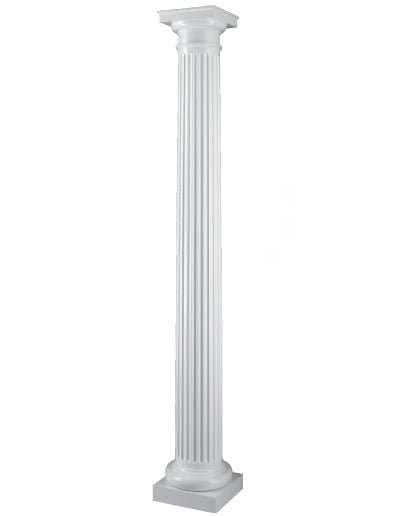 HB&G 8" Round, FLUTED Fiberglass Column – Elite Trimworks Corp.