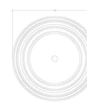 Large Smooth Ceiling Medallion 45" & 60"