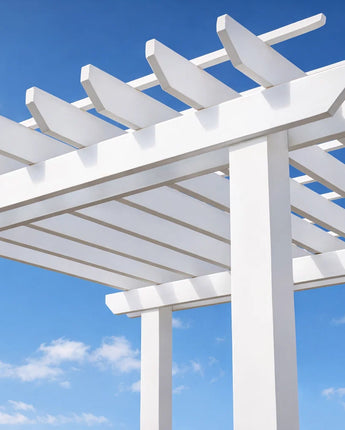10" PVC Pergola Rafter - Napa Tail Cut