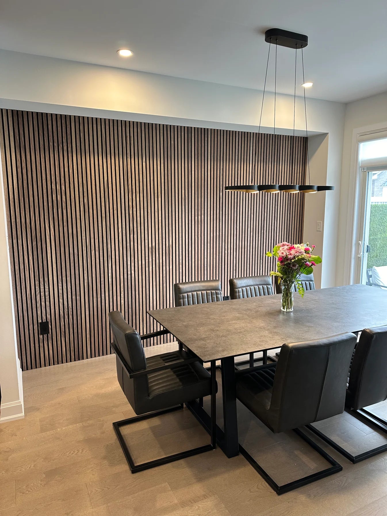 Natural Walnut Wood Slat Wall Panels – Elite Trimworks Corp.