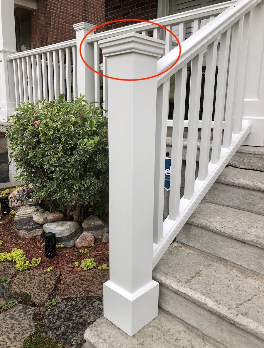 Post 20 Elite Deluxe Flat Top Newel Post Capital – Elite Trimworks Corp.
