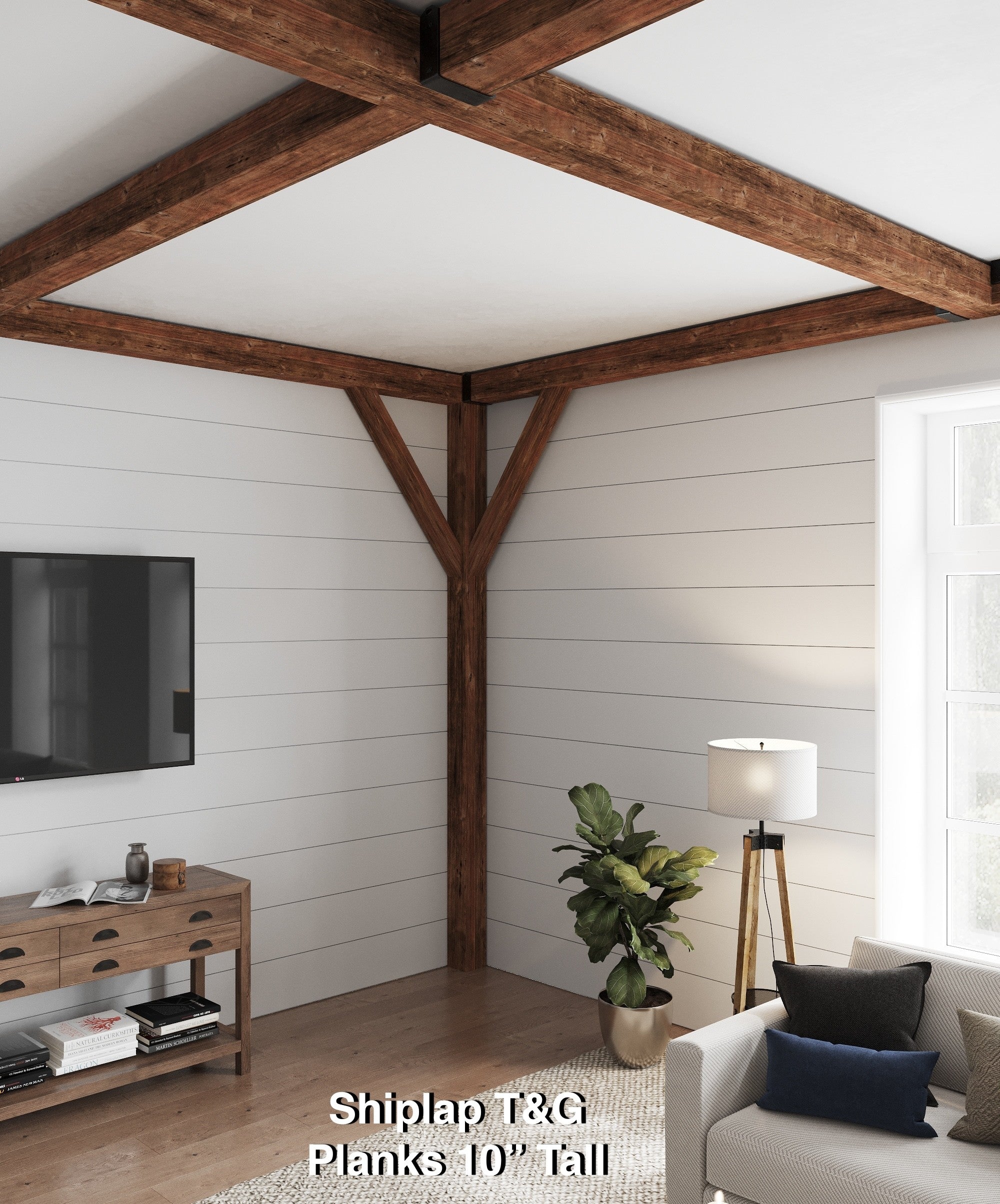 10" Wide MDF Shiplap Nickel Gap Plank – Elite Trimworks Corp.