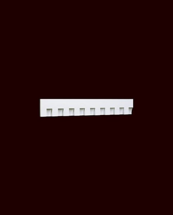 4 1/2" Polyurethane Dentil Fascia Exterior Moulding 12ft