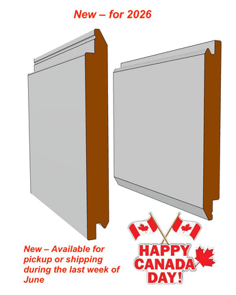 6" T&G, V-Groove or Nickel Gap - Reversible in ⅝" MDF