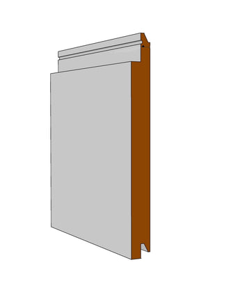 6" Modern Farmhouse Plank - Nickel Gap - MDF