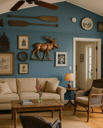 V-Groove MDF panel with deep grooves, 16-inch wide plank with shiplap or tongue-and-groove edges for seamless wall and ceiling installation.