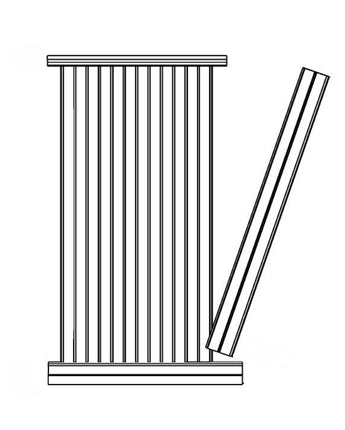 Vinyl Beadboard Wainscot Kit 52" High