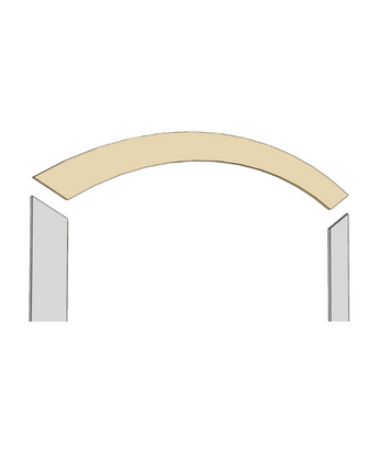 Arched Flat Stock Casing - MDF