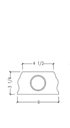 Balustrade Bottom Rail, 6”