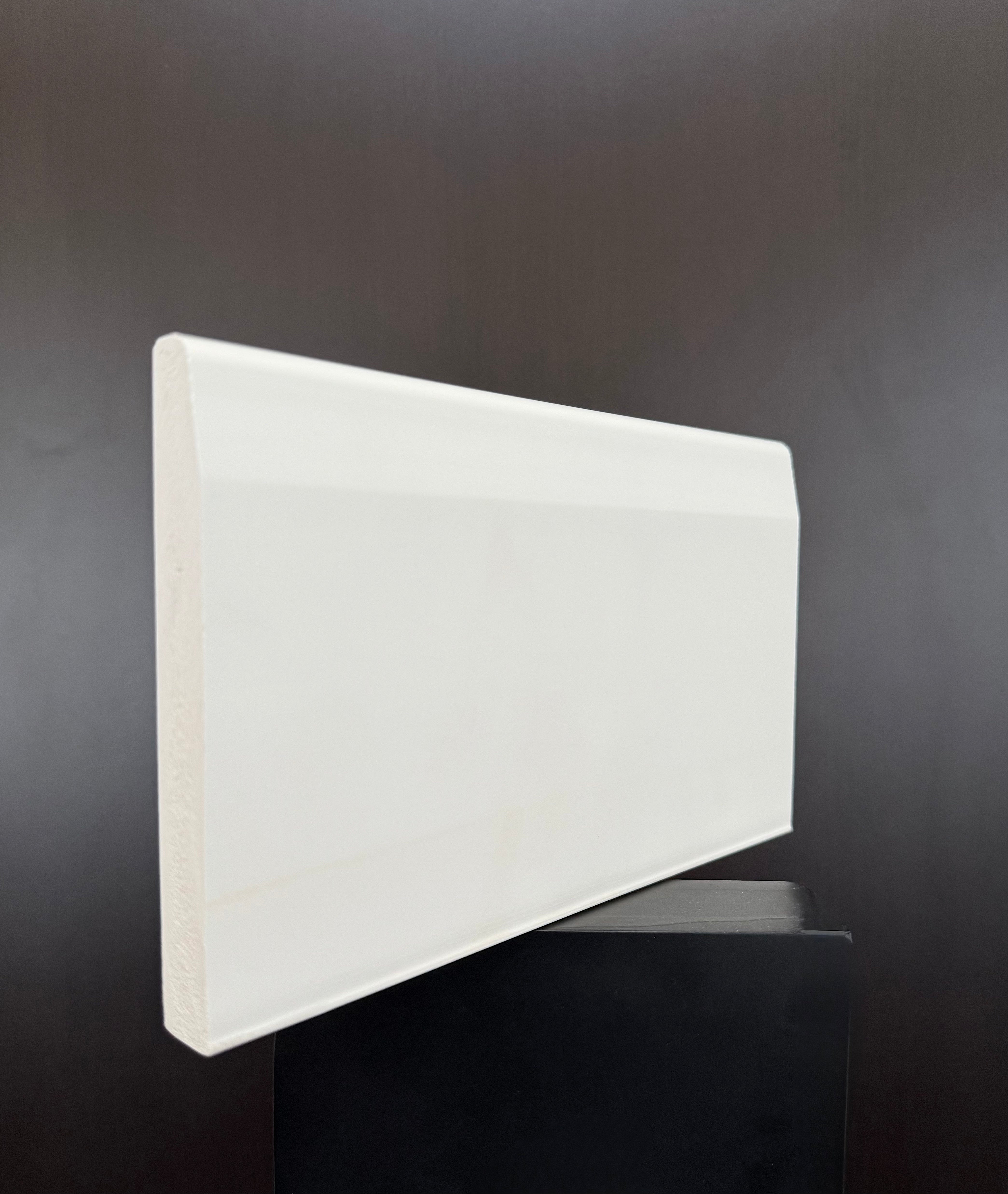 Nicks Pvc Baseboard 5” x ⅝” Cellular PVC Beveled Baseboard – Elite Trimworks Corp.