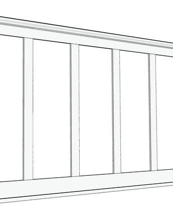 Board & Batten Wainscot Kit, 60" High