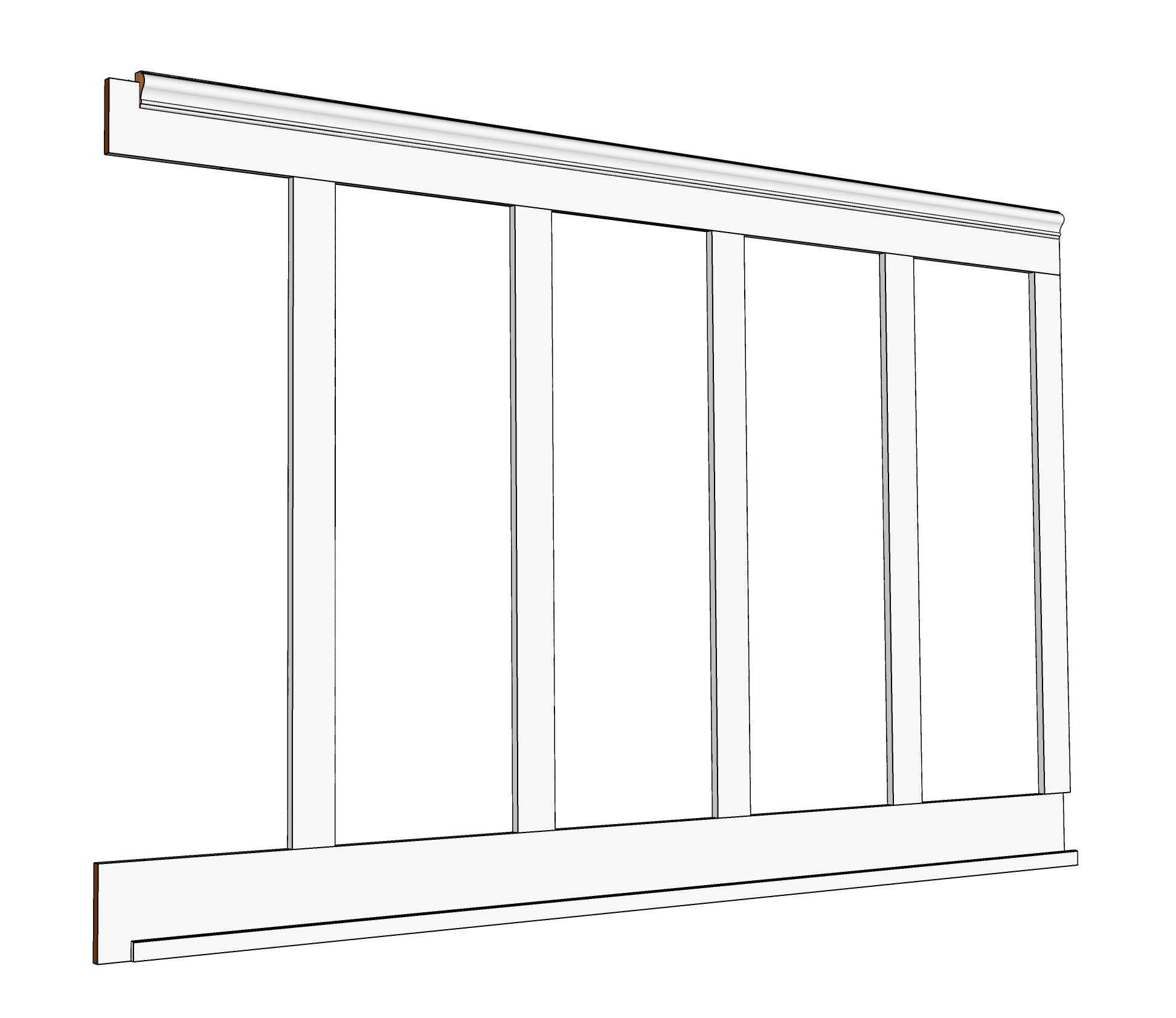 Batten Kit Board & Batten Wainscoting Kit 60