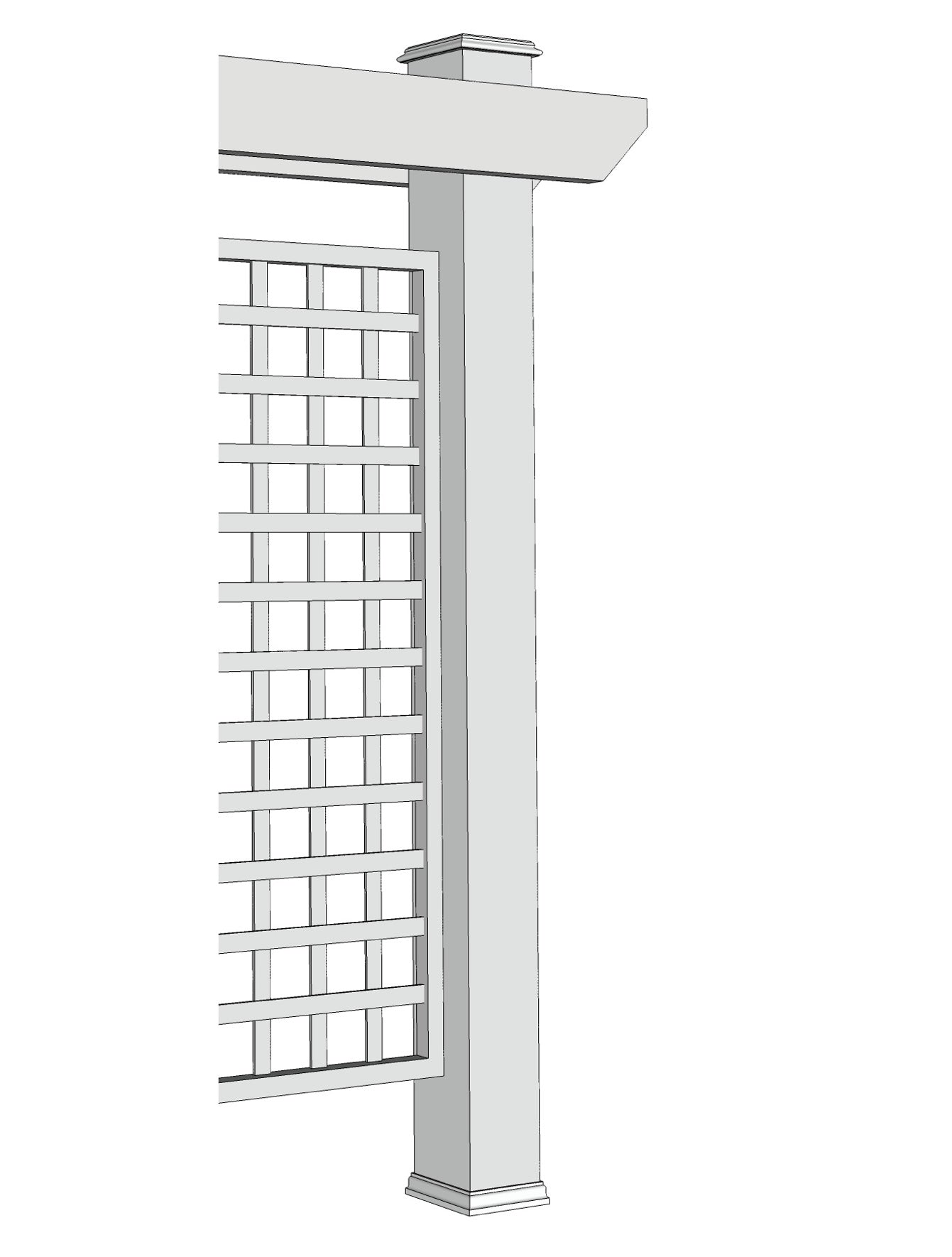 Garden Column or Post Cover: made to cover outdoor posts for structures ...