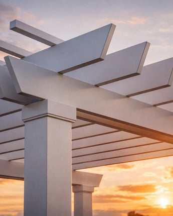 Craftsman Pergola Rafter Tail -Mounting Method- From the Top (under a soffit)