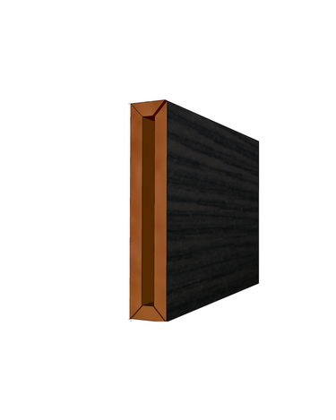 10-inch decorative wood rafter made from veneered MDF hardwood, engineered for durability and easy on-site assembly with seamless shiplap joints