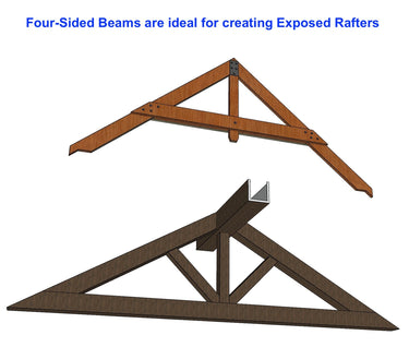 Fake Rafter Faux Farmhouse Ceiling Beam – Elite Trimworks Corp.