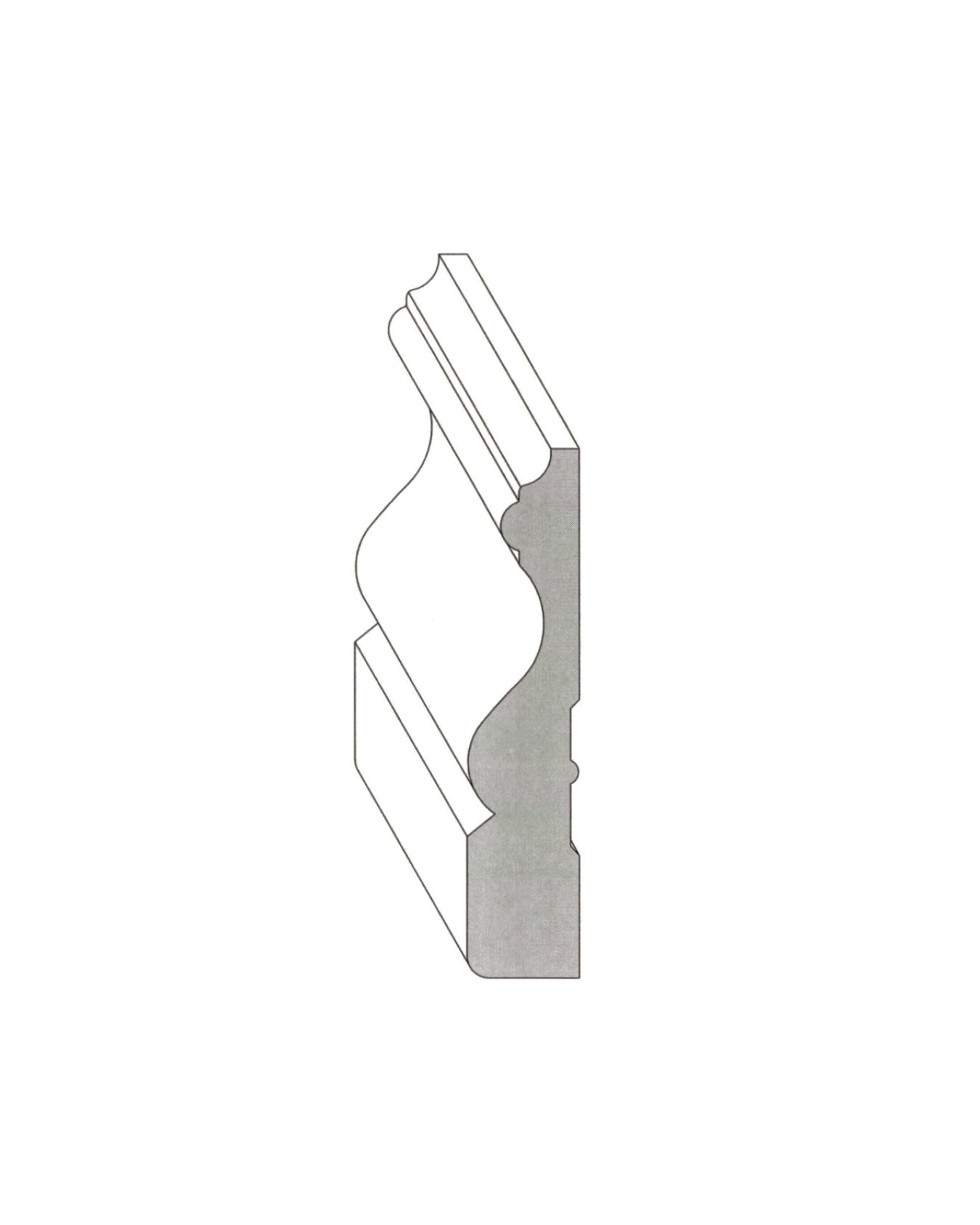 Pvc Colonial Casing Flexible 3-1/2