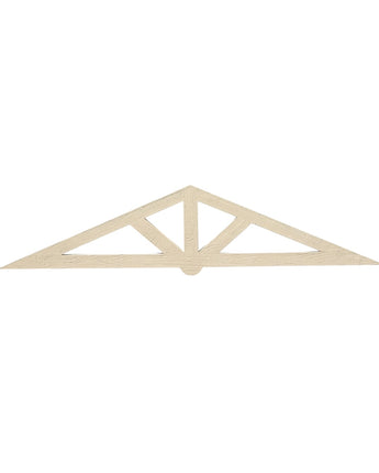 Gable Pediment - Flat Style Rough Sawn