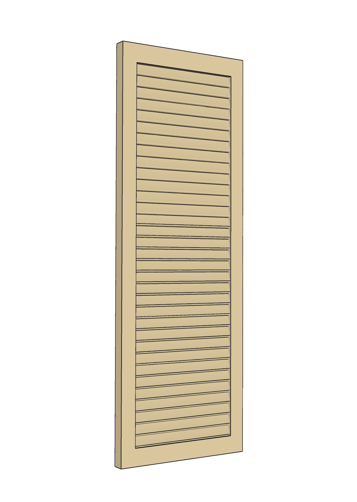 Premier Cellular PVC Louvered Shutters | Custom Exterior Shutters by ...