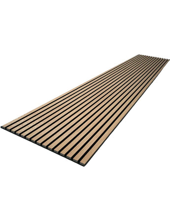 Natural White Oak Wood Slat Wall Panels