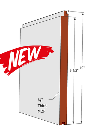 10" Nickel Gap Raw MDF Plank - Tongue & Groove