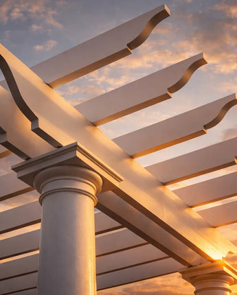 8" PVC Pergola Rafter - Spartan Tail Cut