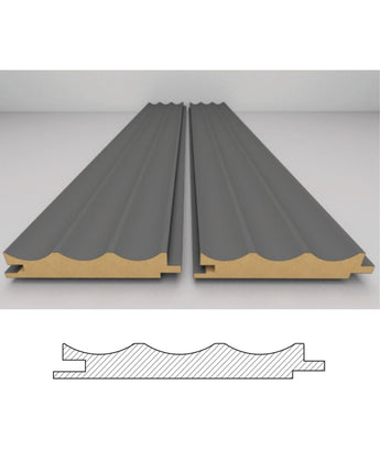 Pre-finished 3D Wave Wall