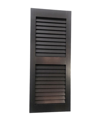 Premier Louvered PVC Shutters (Pair)- Two Equal Panels