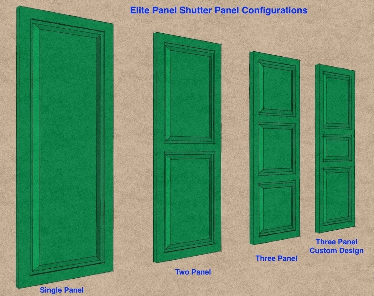 Two Equal Panels - Premier Flat Paneled Shutters - PVC (Pair) – Elite ...