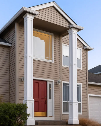 14" Recessed Panel, PVC Column Mega Wrap