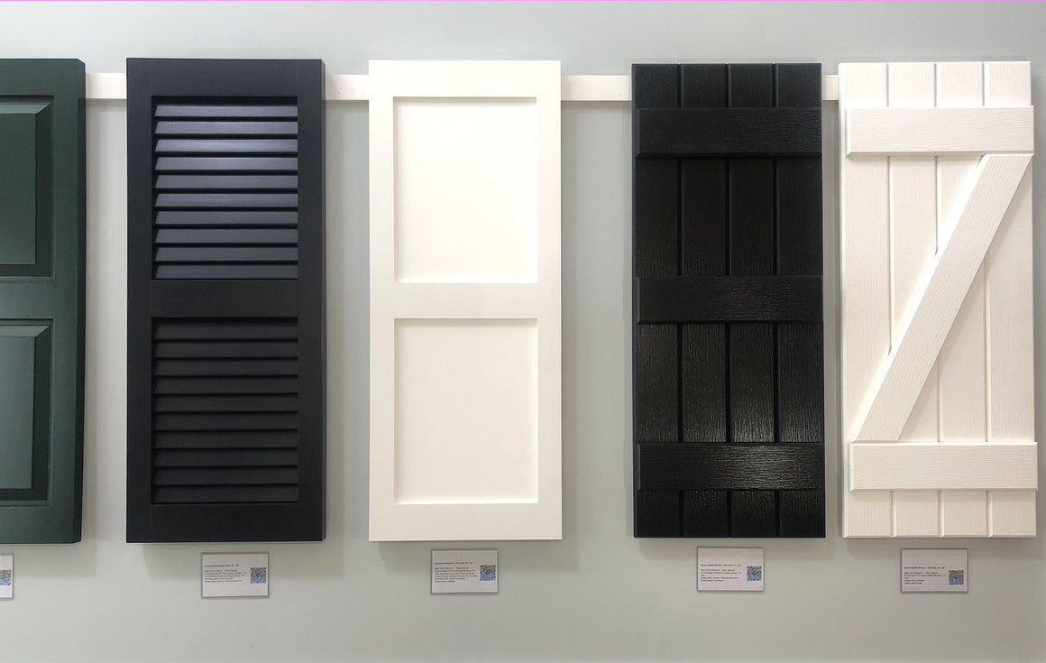 Two Equal Panels - Premier Flat Paneled Shutters - PVC (Pair) – Elite ...