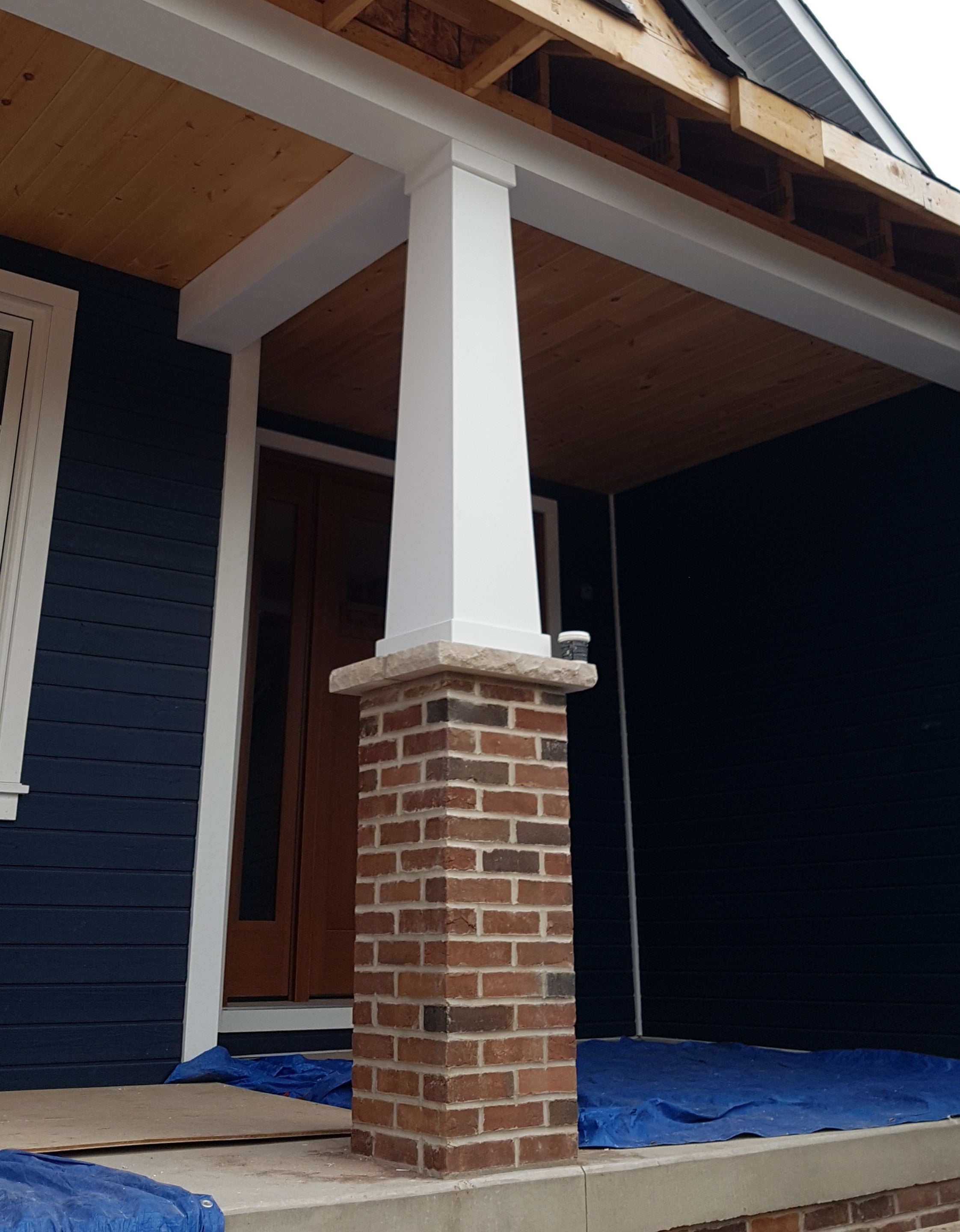 Pvc Wrapped Beam 6/10 Tapered PVC Column Wrap – Elite Trimworks Corp.